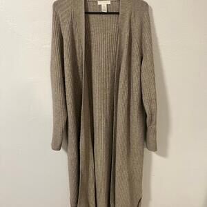 H&M Beige Open Front Cardigan / Duster MEDIUM